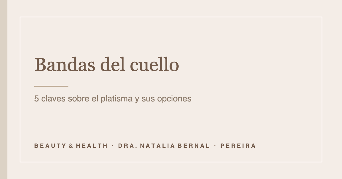 bandas del cuello: portada del artículo de Beauty & Health