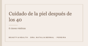 cuidado de la piel después de los 40: portada del artículo de Beauty & Health