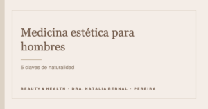 medicina estética para hombres: portada del artículo de Beauty & Health