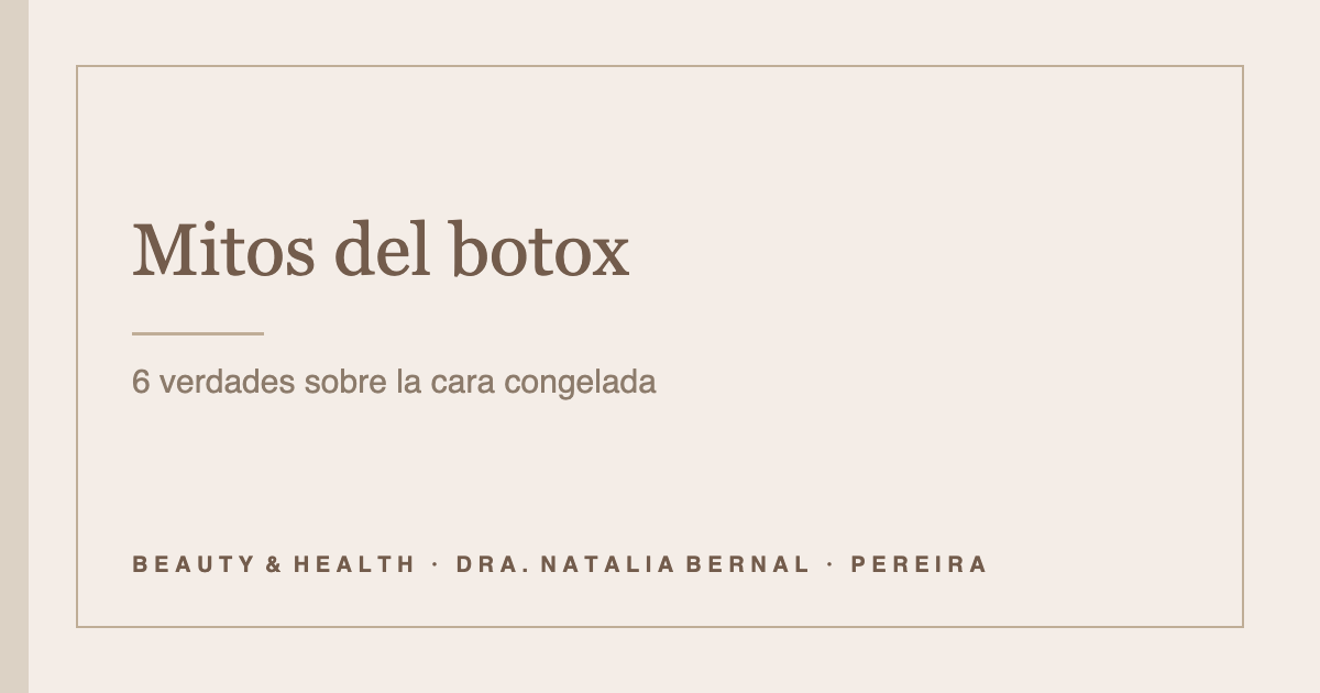 mitos del botox: portada del artículo de Beauty & Health