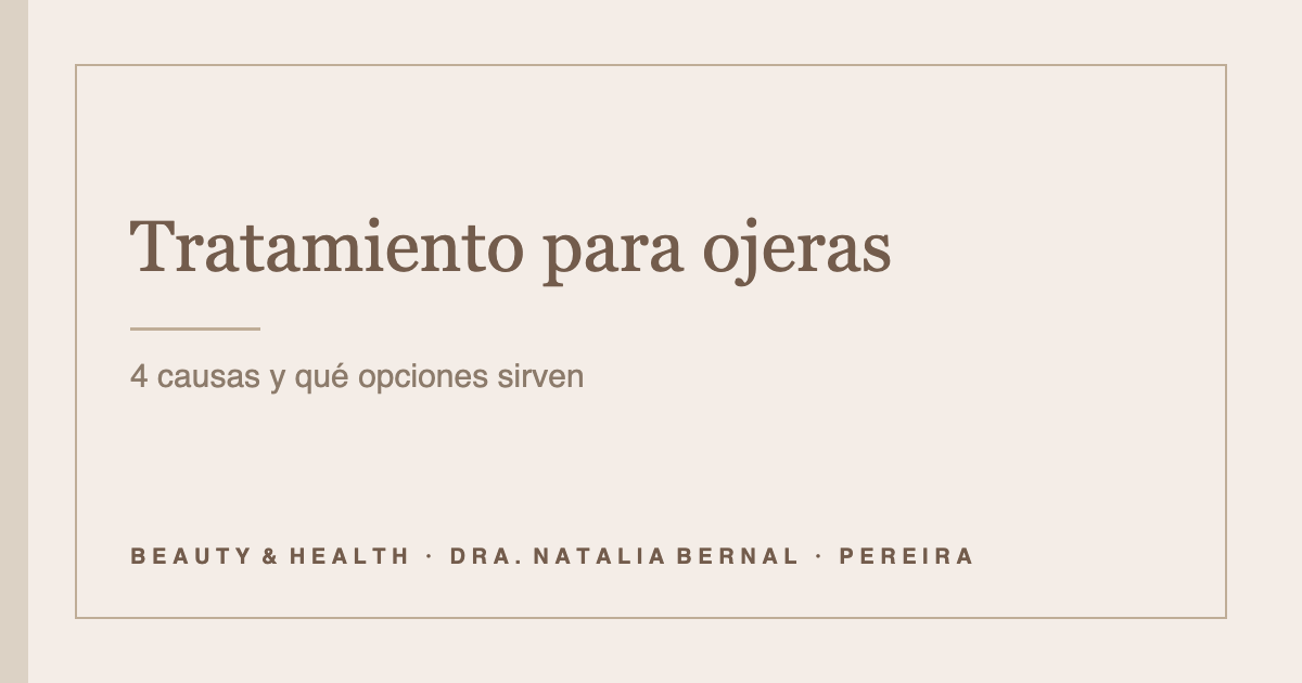 tratamiento para ojeras: portada del artículo de Beauty & Health